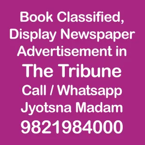 The Tribune ads in local and national newspapers The Tribune ad Rates for 2024